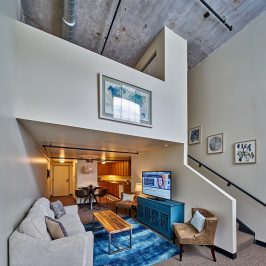 Image Of A Loft Apartment Showing Two Stories
