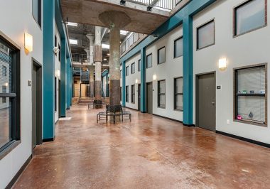 Main Corridor At City Lofts on Laclede