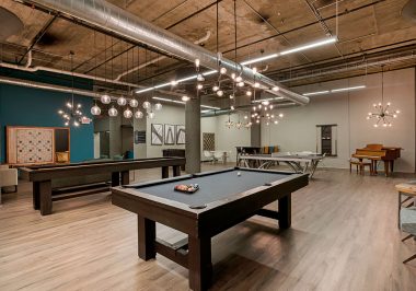 Clubroom area at City Lofts on Laclede