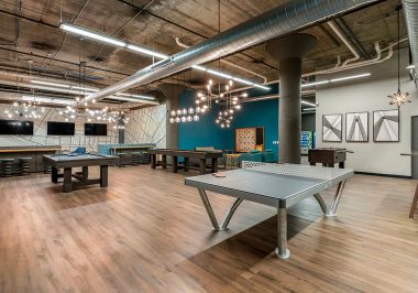 Clubroom area at City Lofts on Laclede