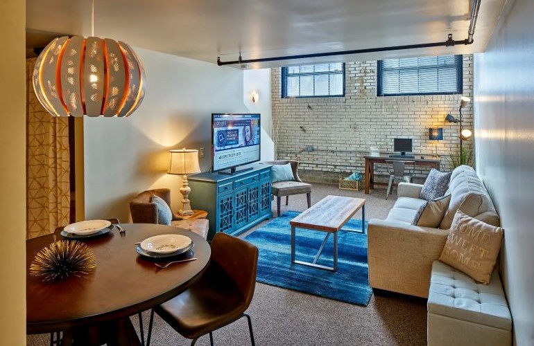 Furnished apartment living room